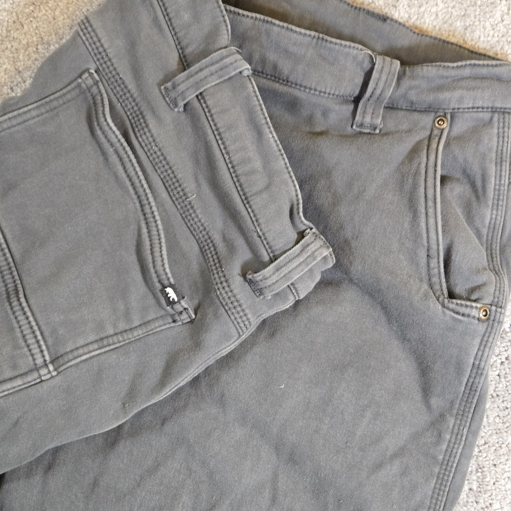 Polar King Jeans Men's 44 x 26‎ Black Wash Flannel Lined Carpenter Jeans